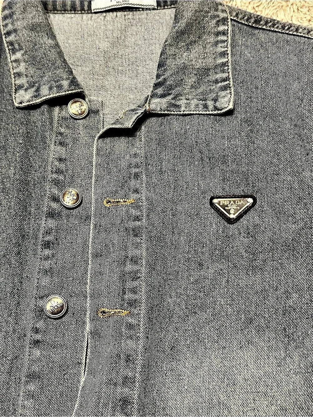 Prada oversized denim
